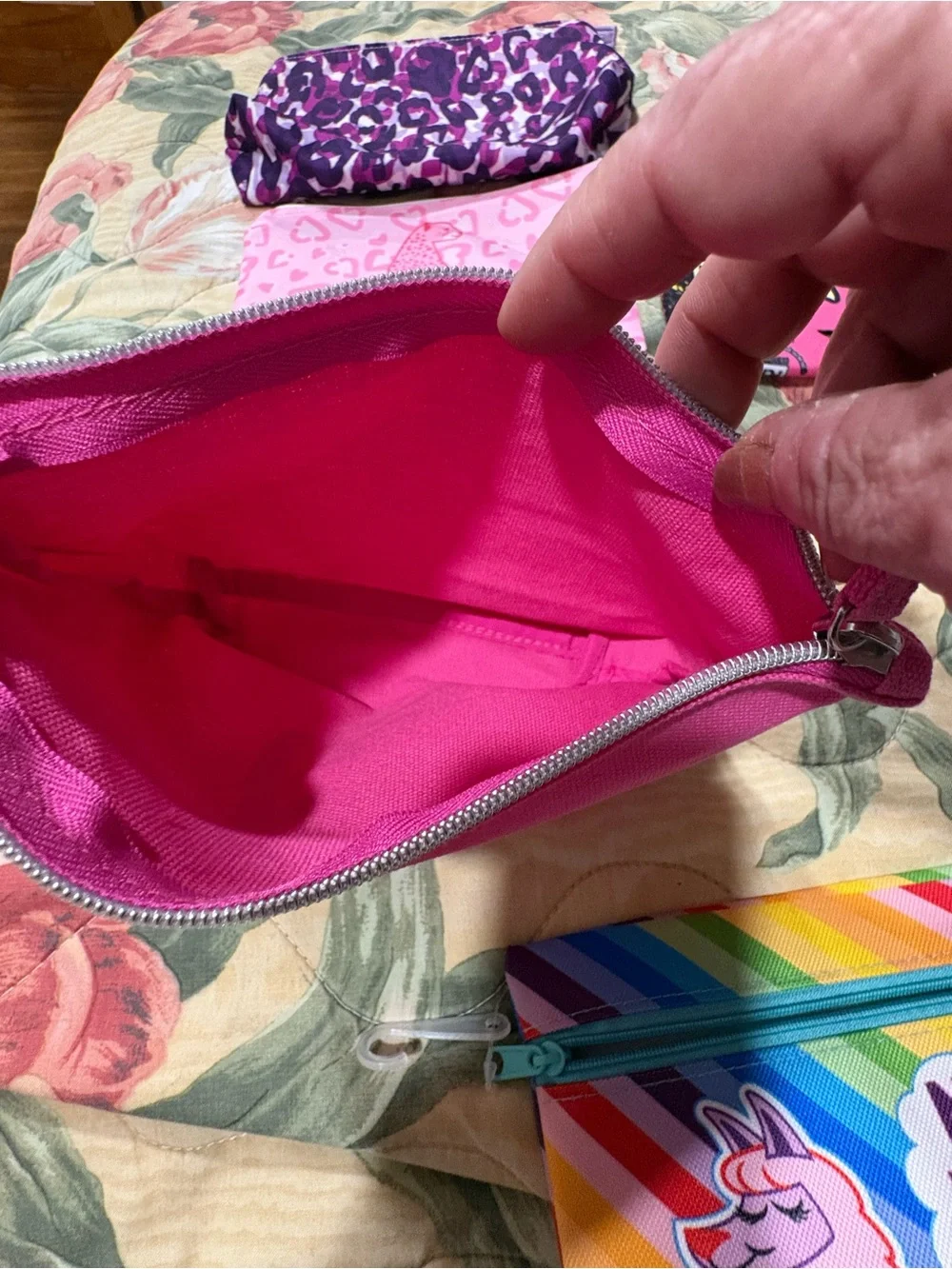 Pink 'it' Cosmetic Pouch — Bright Pink Makeup Bag
